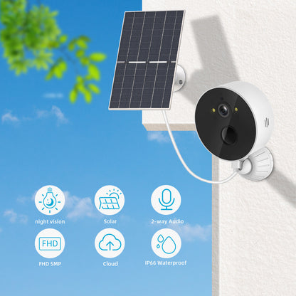 1080p Solar Outdoor Monitoring Camera